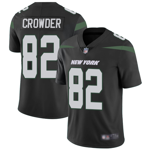 Jets #82 Jamison Crowder Black Alternate Men's Stitched Football Vapor Untouchable Limited Jersey Jets #82 Jamison Crowder Black Alternate Men's Stitched Football Vapor Untouchable Limited Jersey