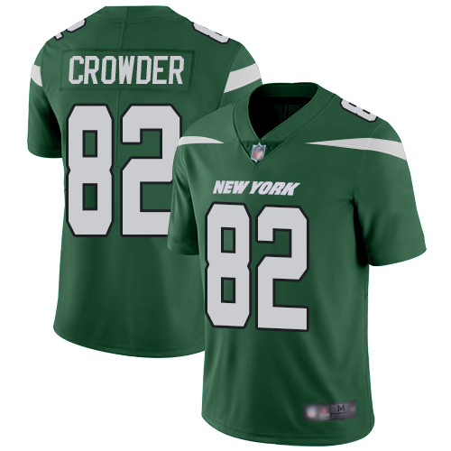 Jets #82 Jamison Crowder Green Team Color Men's Stitched Football Vapor Untouchable Limited Jersey Jets #82 Jamison Crowder Green Team Color Men's Stitched Football Vapor Untouchable Limited Jersey