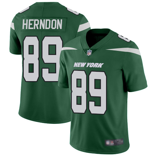 Jets #89 Chris Herndon Green Team Color Men's Stitched Football Vapor Untouchable Limited Jersey Jets #89 Chris Herndon Green Team Color Men's Stitched Football Vapor Untouchable Limited Jersey