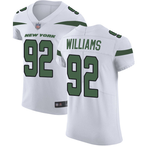 Jets #92 Leonard Williams White Men's Stitched Football Vapor Untouchable Elite Jersey Jets #92 Leonard Williams White Men's Stitched Football Vapor Untouchable Elite Jersey