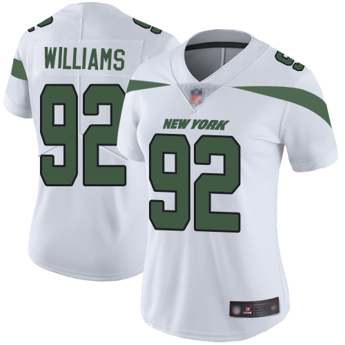 Jets #92 Leonard Williams White Women's Stitched Football Vapor Untouchable Limited Jersey Jets #92 Leonard Williams White Women's Stitched Football Vapor Untouchable Limited Jersey