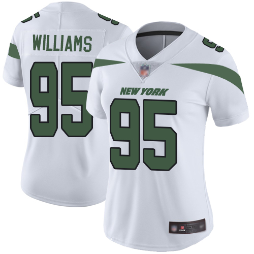 Jets #95 Quinnen Williams White Women's Stitched Football Vapor Untouchable Limited Jersey Jets #95 Quinnen Williams White Women's Stitched Football Vapor Untouchable Limited Jersey