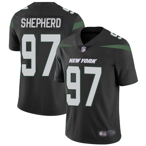 Jets #97 Nathan Shepherd Black Alternate Men's Stitched Football Vapor Untouchable Limited Jersey Jets #97 Nathan Shepherd Black Alternate Men's Stitched Football Vapor Untouchable Limited Jersey