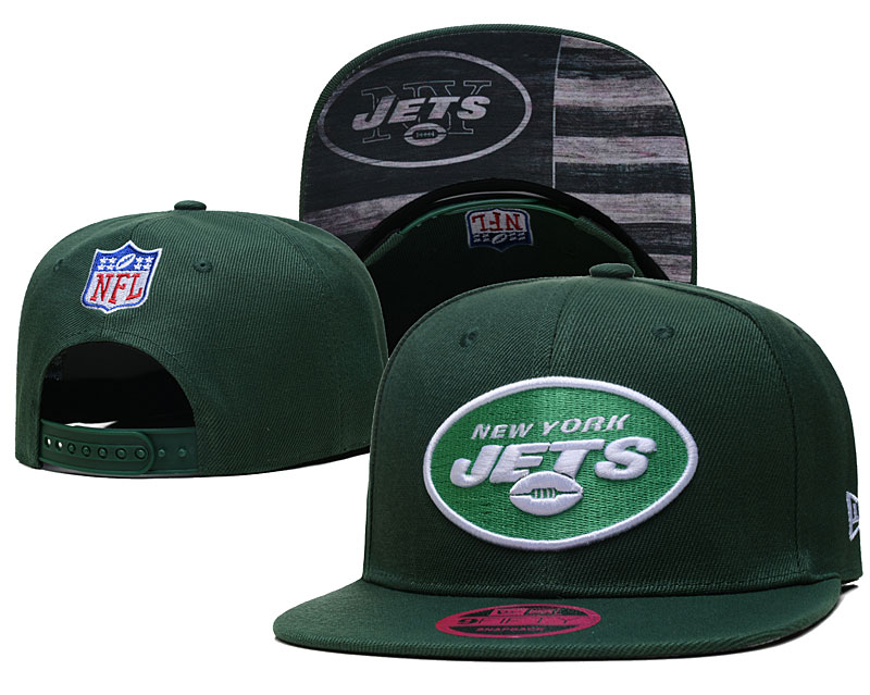 Jets Green Snapback Hat --TX