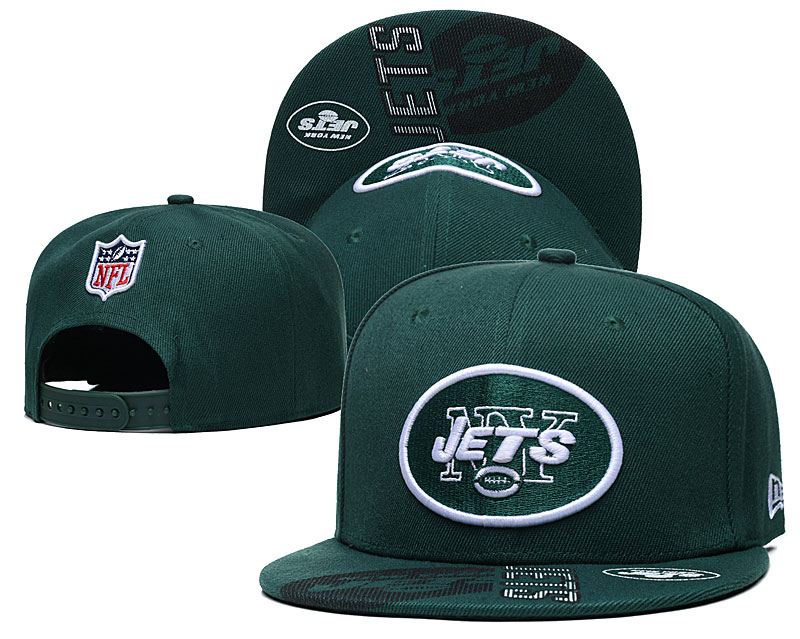 Jets Team Logo Green Adjustable Hat GS