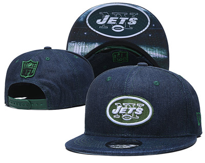 Jets Team Logo Navy Established Adjustable Hat YD