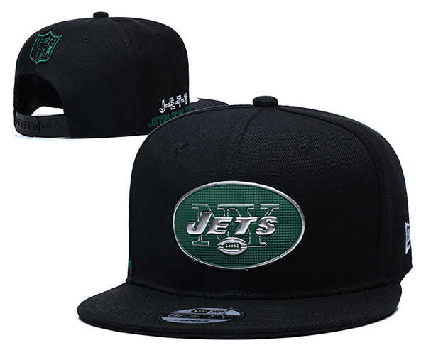 Jets Team Logos Adjustable Hat Black  YD