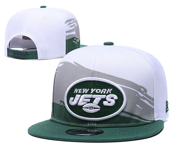 Jets Team Logos Adjustable White Hat GS