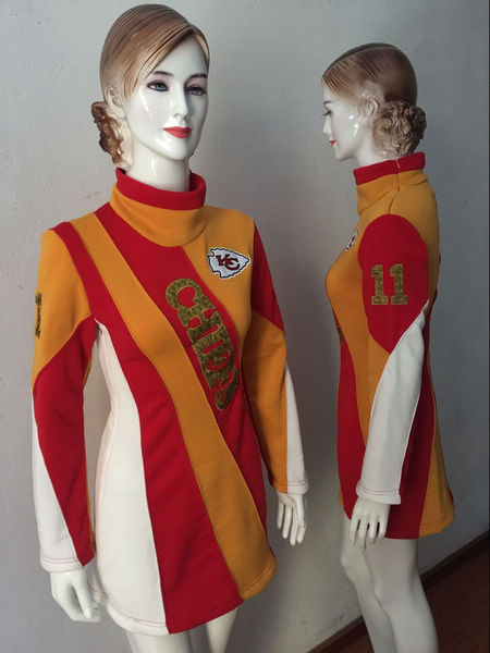 Kansas City Chiefs #11 Alex Smith NFL Player New Womens Windbreaker