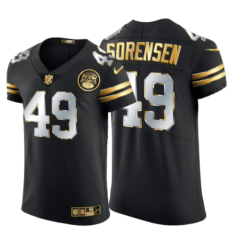 Kansas City Chiefs #49 Daniel Sorensen Men's Nike Black Edition Vapor Untouchable Elite NFL Jersey