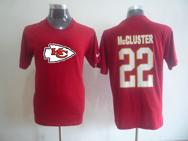 NEW NFL Kansas City Chiefs 22 Dexter Mccluster Name & Number T-Shirt