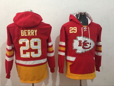Kansas City Chiefs 29 Eric Berry Red All Stitched Hooded Sweatshirt Kansas City Chiefs 29 Eric Berry Red All Stitched Hooded Sweatshirt