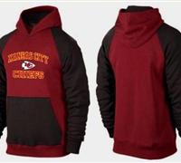 Kansas City Chiefs Heart & Soul Pullover Hoodie Burgundy Red & Black