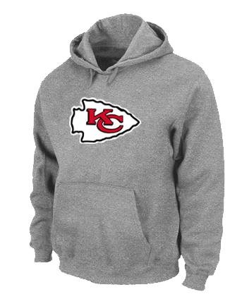 Kansas City Chiefs Logo Pullover Hoodie Grey Kansas City Chiefs Logo Pullover Hoodie Grey