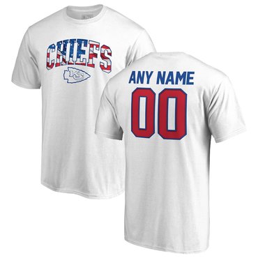 Kansas City Chiefs NFL Pro Line By Fanatics Branded Any Name & Number Banner Wave T-Shirt White