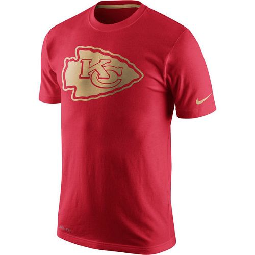 Kansas City Chiefs Nike Red Championship Drive Gold Collection Performance T-Shirt Kansas City Chiefs Nike Red Championship Drive Gold Collection Performance T-Shirt