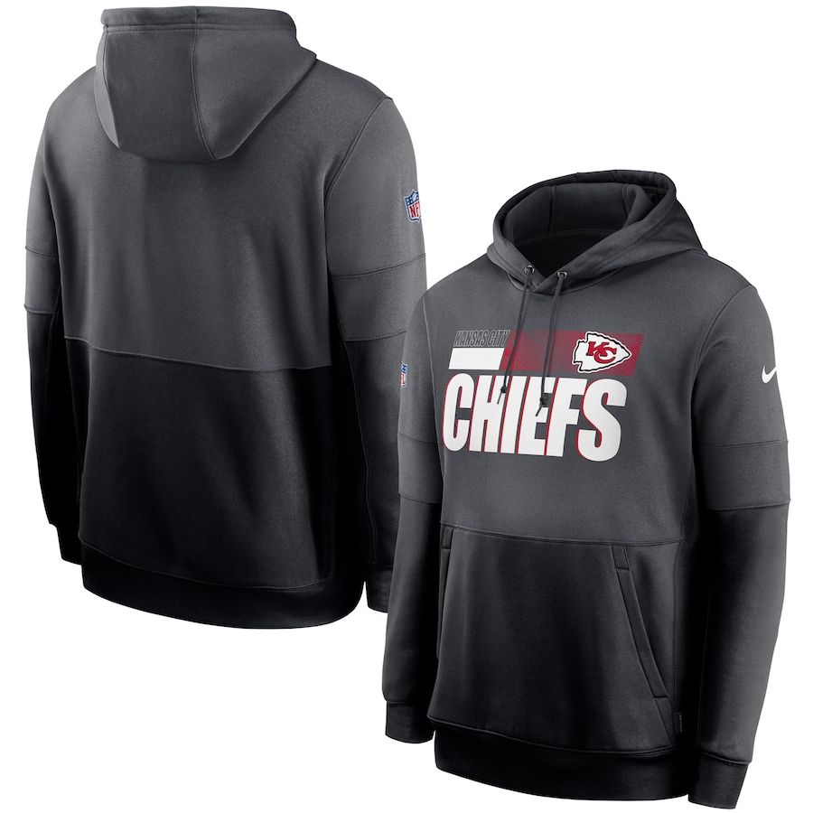 Kansas City Chiefs Nike Sideline Impact Lockup Performance Pullover Hoodie Charcoal Black Kansas City Chiefs Nike Sideline Impact Lockup Performance Pullover Hoodie Charcoal Black