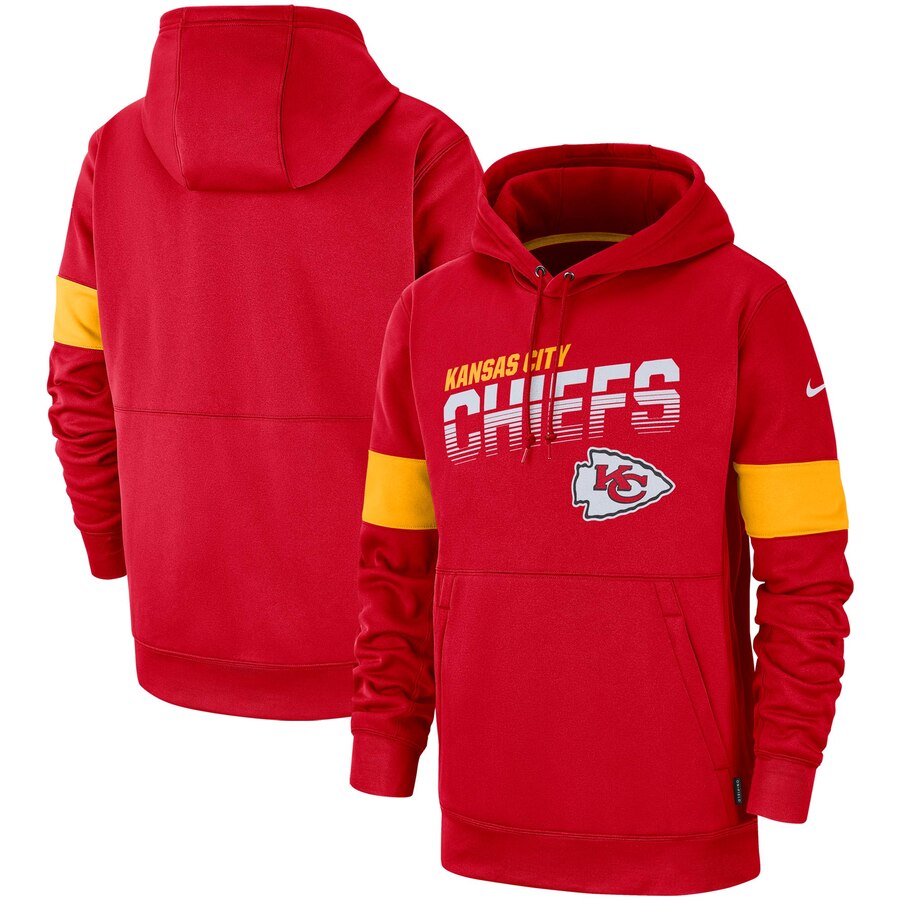 Kansas City Chiefs Nike Sideline Team Logo Performance Pullover Hoodie Red Kansas City Chiefs Nike Sideline Team Logo Performance Pullover Hoodie Red