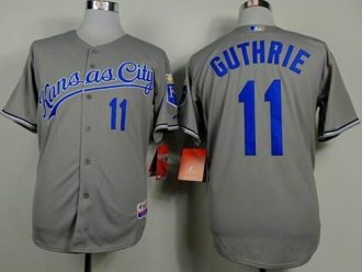 Kansas City Royals #11 Jeremy Guthrie Grey Cool Base Stitched Baseball Jersey