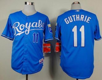 Kansas City Royals #11 Jeremy Guthrie Light Blue Alternate Cool Base Baseball Jersey