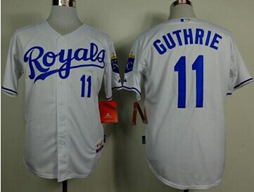 Kansas City Royals #11 Jeremy Guthrie White Cool Base Baseball Jersey