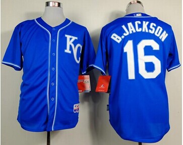 Kansas City Royals #16 Bo Jackson Light Blue Alternate 2 Cool Base Stitched Baseball Jersey