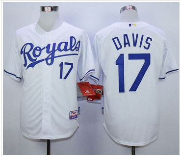 Kansas City Royals #17 Wade Davis White Cool Base Stitched MLB Jersey