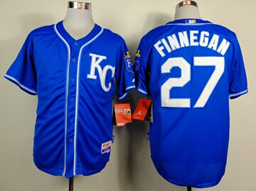 Kansas City Royals #27 Brandon Finnegan Light Blue Alternate 2 Cool Base Baseball Jersey