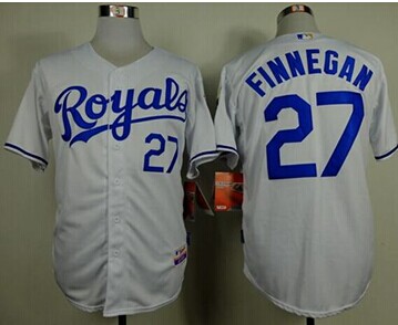 Kansas City Royals #27 Brandon Finnegan White Cool Base Baseball Jersey