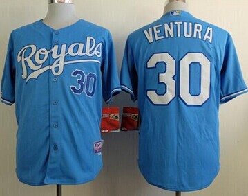 Kansas City Royals #30 Yordano Ventura Light Blue Cool Base Stitched Baseball Jersey