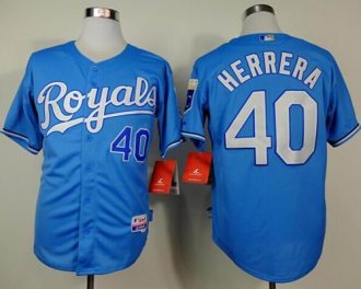 Kansas City Royals #40 Kelvin Herrera Light Blue Alternate Cool Base Stitched Baseball Jersey