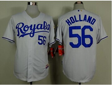 Kansas City Royals #56 Greg Holland White Cool Base Stitched Baseball Jersey