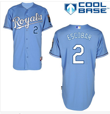 Kansas City Royals 2 Alcides Escobar Baseball Jersey