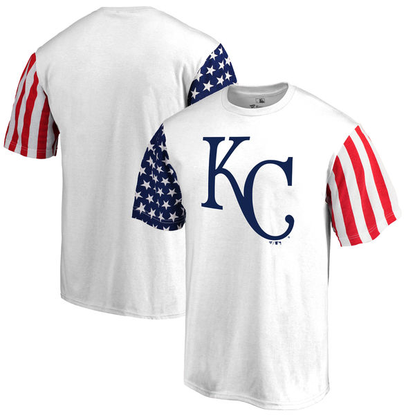 Kansas City Royals Fanatics Branded Stars & Stripes T-Shirt White Kansas City Royals Fanatics Branded Stars & Stripes T-Shirt White