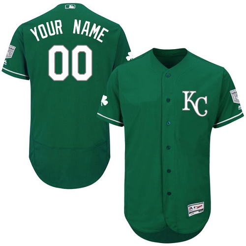 Kansas City Royals Green Celtic Men's Customized Flexbase Jersey Kansas City Royals Green Celtic Men's Customized Flexbase Jersey