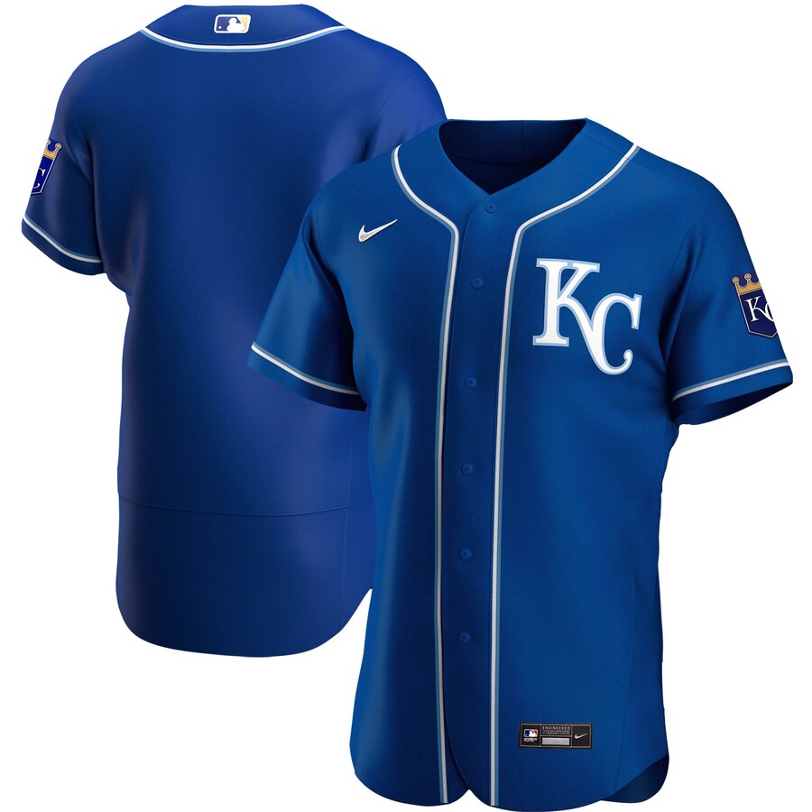 Kansas City Royals Men's Nike Royal Alternate 2020 Authentic Official Team MLB Jersey Kansas City Royals Men's Nike Royal Alternate 2020 Authentic Official Team MLB Jersey