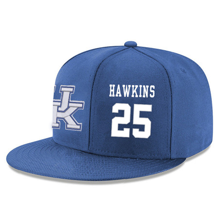 Kentucky Wildcats 25 Dominique Hawkins Blue Adjustable Hat
