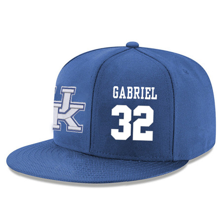 Kentucky Wildcats 32 Wenyen Gabriel Blue Adjustable Hat
