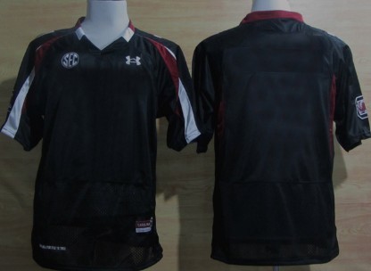 Kids' South Carolina Gamecocks Customized Black Jersey Kids' South Carolina Gamecocks Customized Black Jersey