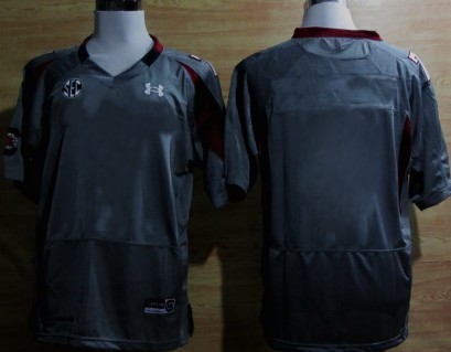 Kids' South Carolina Gamecocks Customized Gray Jersey Kids' South Carolina Gamecocks Customized Gray Jersey