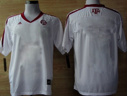 Kids' Texas A&M Aggies Customized White Jersey Kids' Texas A&M Aggies Customized White Jersey