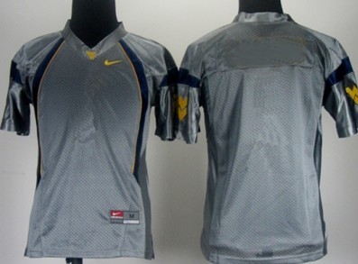 Kids' West Virginia Mountaineers Customized Gray Jersey Kids' West Virginia Mountaineers Customized Gray Jersey