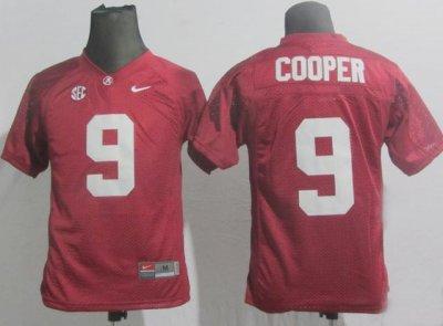 Kids Alabama Crimson Tide 9 Amari Cooper Red College Football NCAA Jerseys