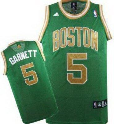Kids Boston Celtics 5 Kevin Garnett Green NBA Jerseys Gold Number Kids Boston Celtics 5 Kevin Garnett Green NBA Jerseys Gold Number