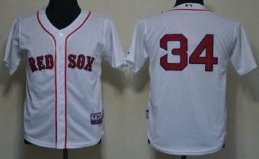 Kids Boston Red Sox 34 David Ortiz White MLB Jerseys Kids Boston Red Sox 34 David Ortiz White MLB Jerseys