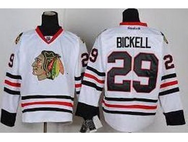 Kids Chicago Blackhawks 29 Bryan Bickell White NHL Jerseys