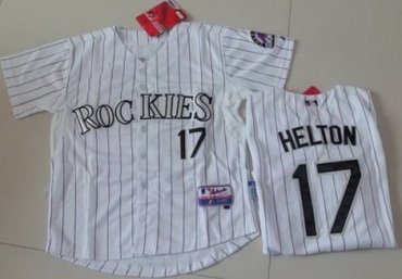 Kids Colorado Rockies 17 Helton White MLB Jerseys Kids Colorado Rockies 17 Helton White MLB Jerseys