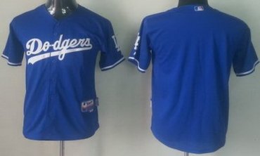 Kids Los Angeles Dodgers Blank Blue MLB Jerseys