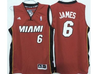 Kids Miami Heat 6 LeBron James Red Revolution 30 Swingman Jerseys Kids Miami Heat 6 LeBron James Red Revolution 30 Swingman Jerseys
