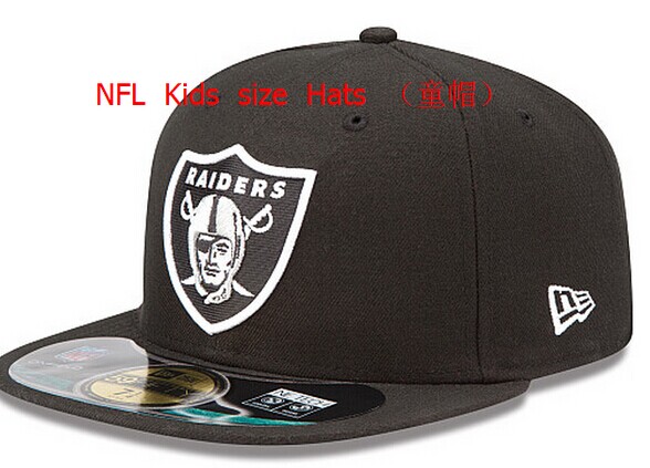 Kids NFL Raiders fitted black hat